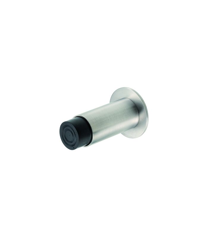 Wandpuffer, mit gefedertem Gummipuffer, 2065, Ø 30mm, L 100mm, edelstahl