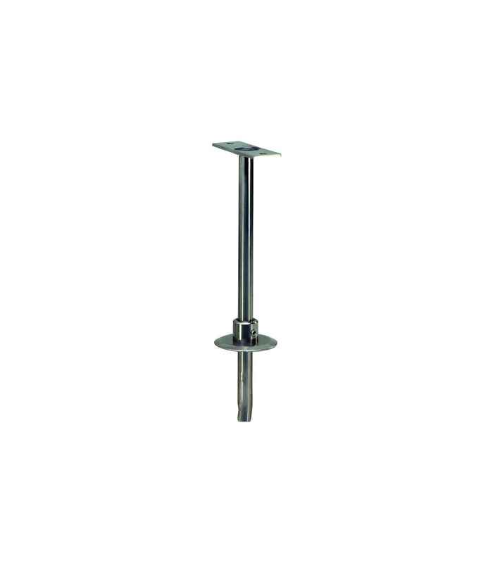 GA-Trennwandstütze, 4057, edelstahl, poliert, H 215 mm