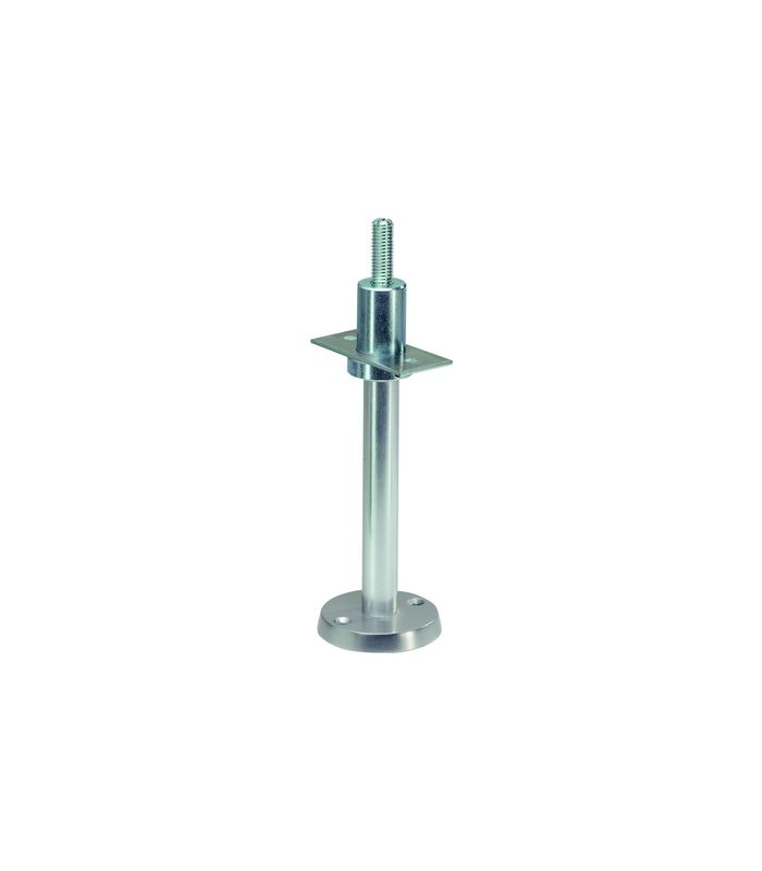 GA-Trennwandstütze, 4103, Aluminium, neusilberfarbig, eloxiert, Höhe: 150-175 mm