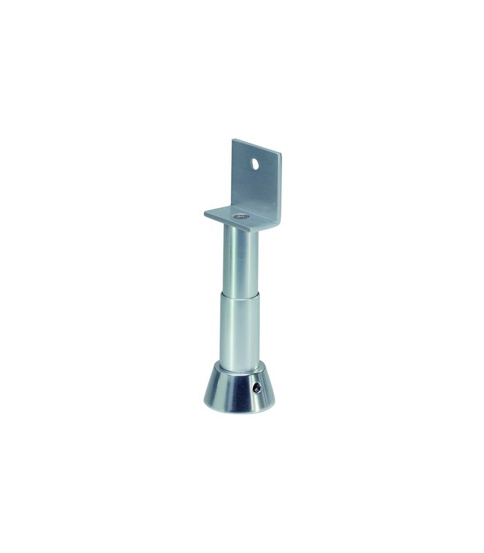 GA-Trennwandstütze, 4243, Aluminium, neusilberfarbig, eloxiert, Höhe: 150-175 mm