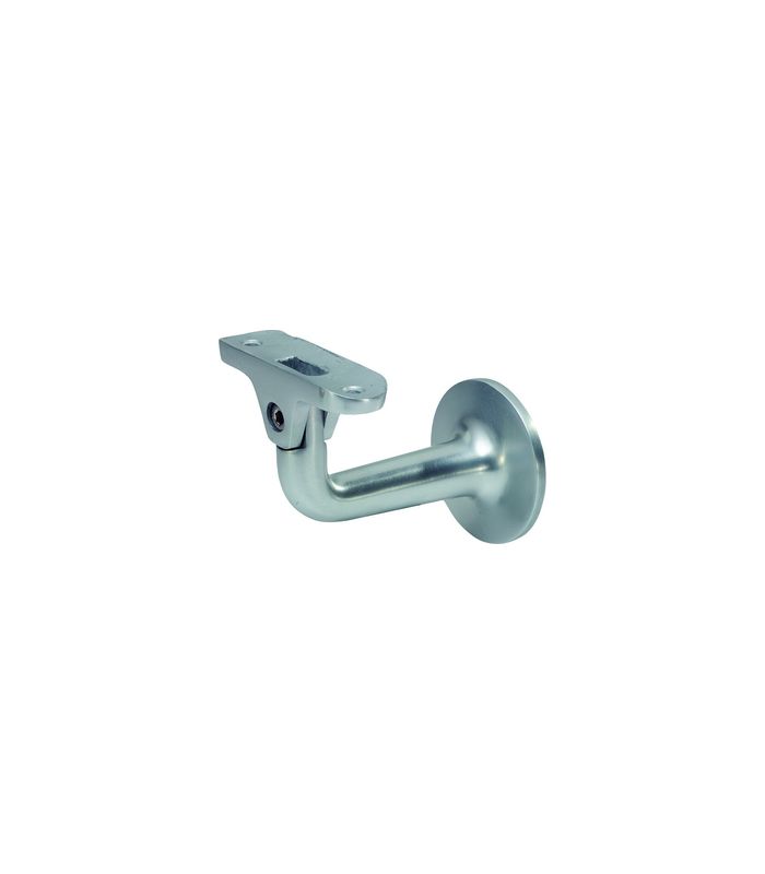 GA-Handlaufstütze, 4517, mit flacher Auflage, Messing, vernickelt
