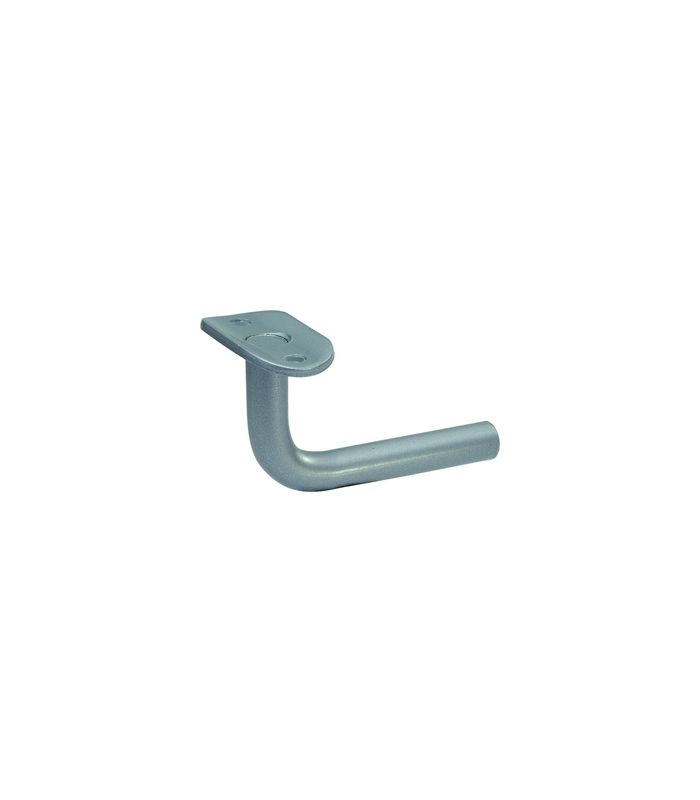 GA-Handlaufstütze, 4527, mit flacher Auflage, Stahl, stahl blank
