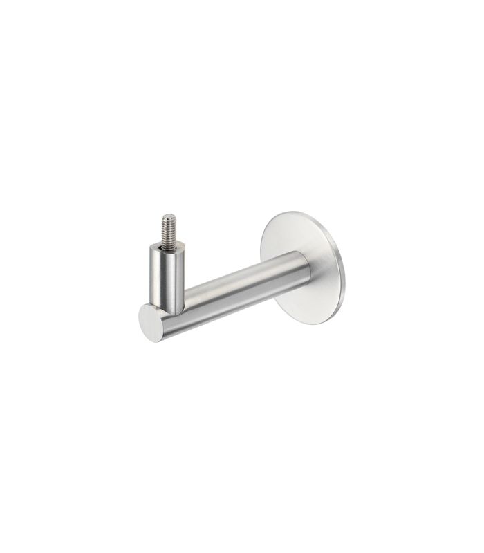 GA-Handlaufstütze, 4546, mit metrischem Gewinde, Aluminium, dunkelbraun eloxiert