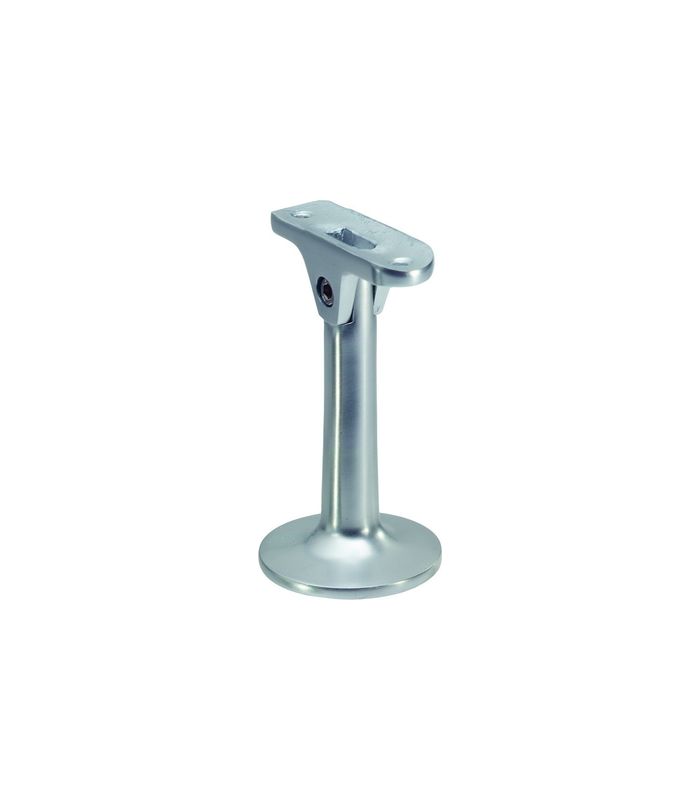 Handlaufst.,4580,mit gewölbter Auflage ALU,neusilberfarbig eloxiert ,Wandabst.55mm