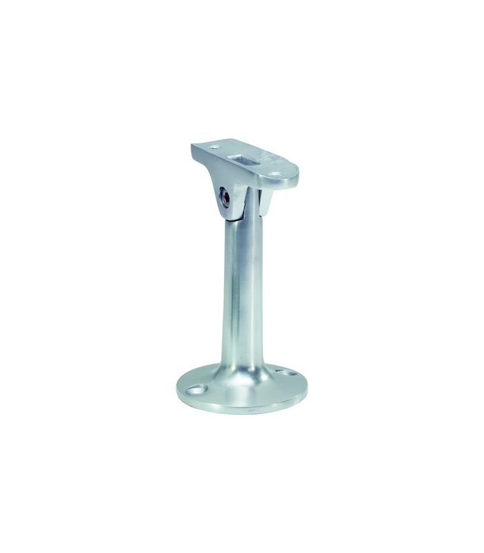 Handlaufst.,4585,mit gewölbter Auflage ALU,silberfarbig eloxiert,Wandabst.55mm