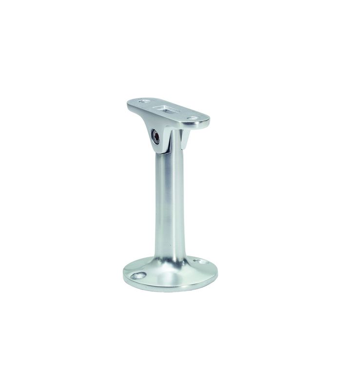 GA-Handlaufstütze, 4598, mit flacher Auflage, Aluminium, dunkelbraun eloxiert gebei.