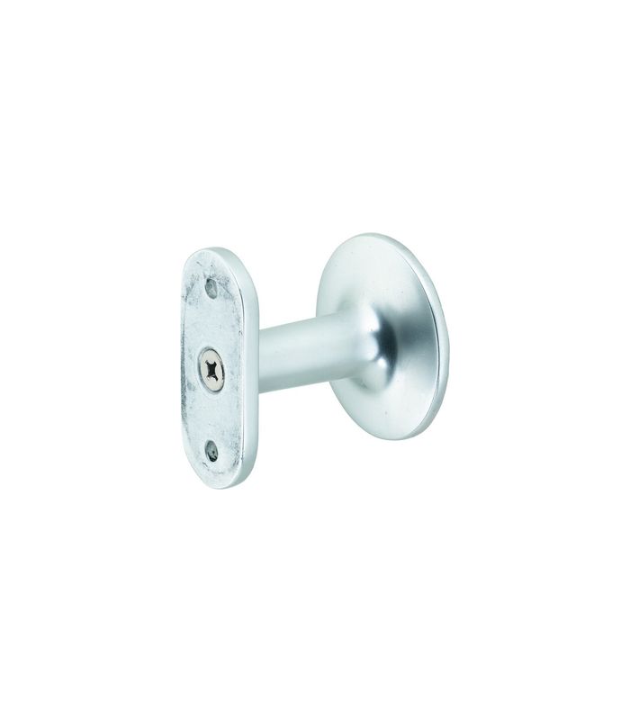 GA-Handlaufstütze, 4701, mit flacher Auflage, Aluminium, silberfarbig eloxiert