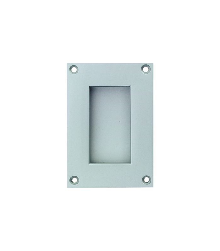 OT-Griffmuschel, 5201, eckig, offen, Aluminium, dunkelbraun eloxiert gebeizt