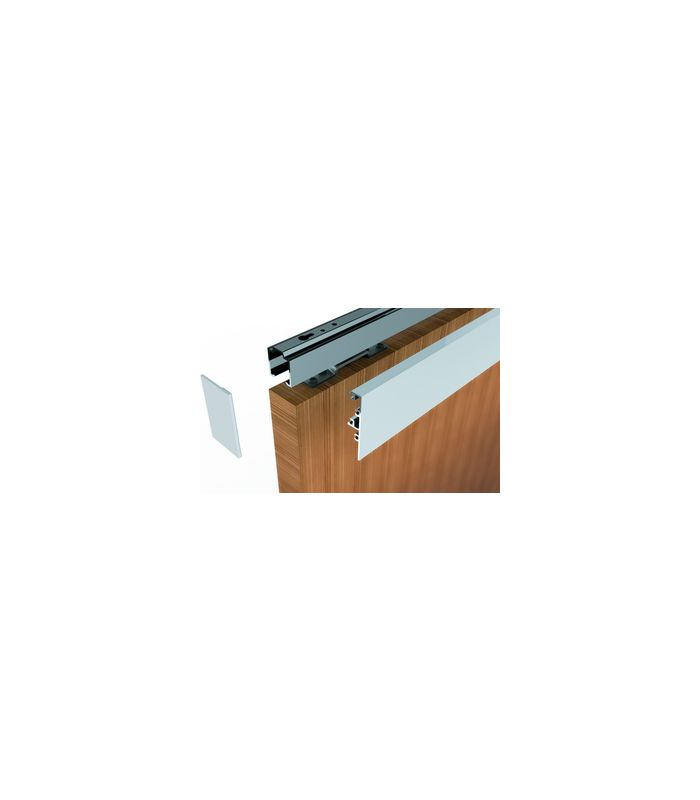 OT-Clipsblende, für Laufprofil, 2100mm, edelstahloptik eloxiert