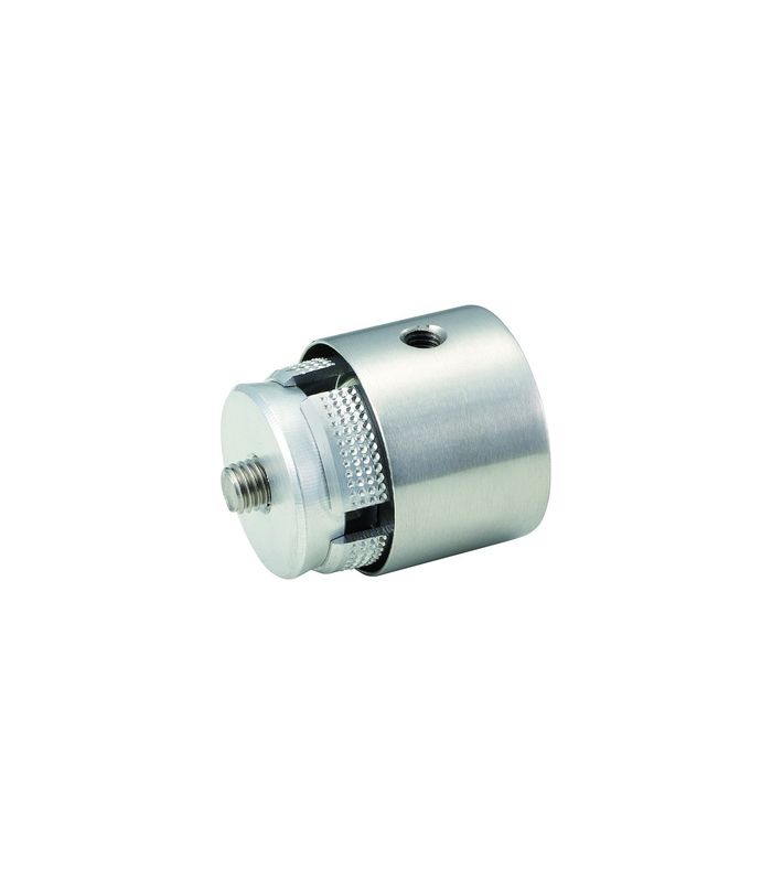 Garder.syst.-Endmuffe, mit drei Bohrungen, 35x1,5mm, 7537, Edelstahl matt geb.
