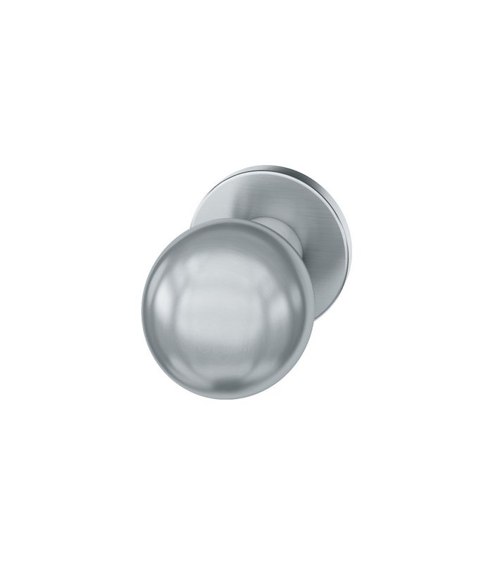 FSB Türknopf 23 0802 fest auf Rosette einseitig 8mm Ø50mm Edelstahl matt