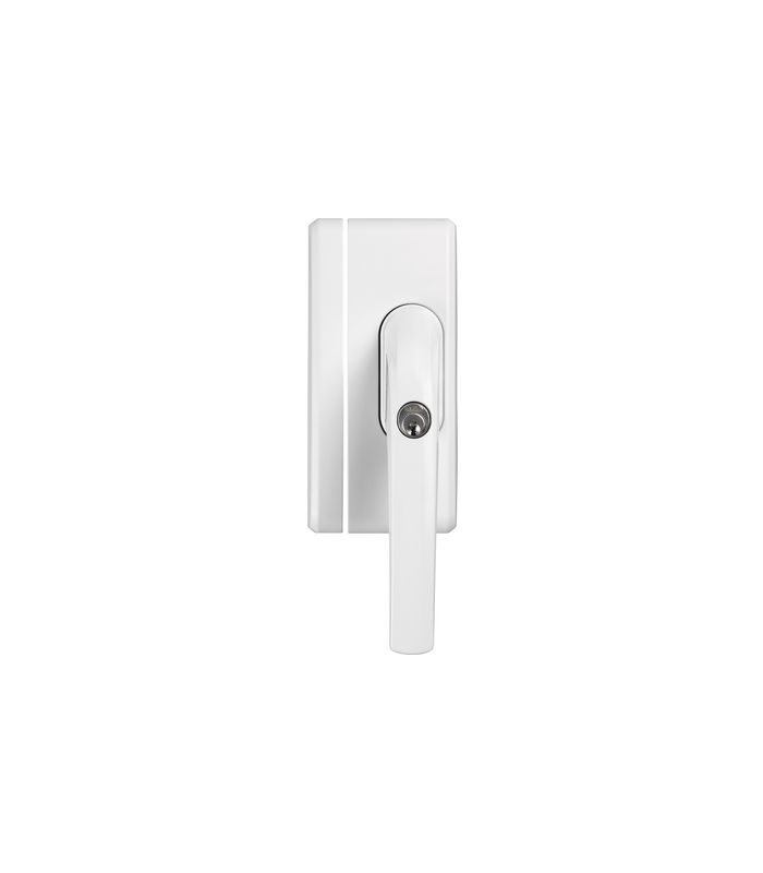 Fenster- Zusatzschloss, mit Alarm, FO400A AL0089, gleichschließend, Stahl weiß
