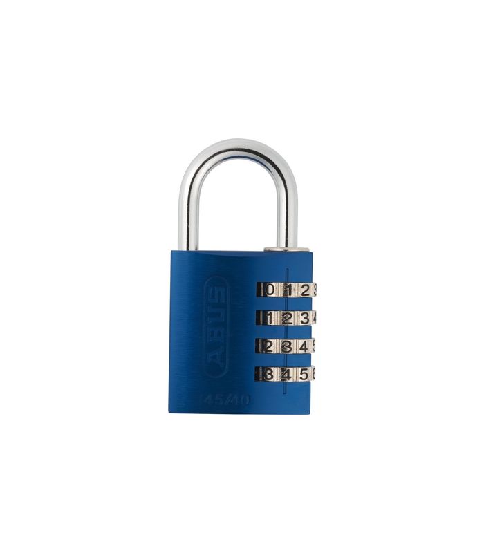 AV - Zahlen-Vorhangschloss 145/40 B/DFNLI, Aluminium massiv, blau, lila