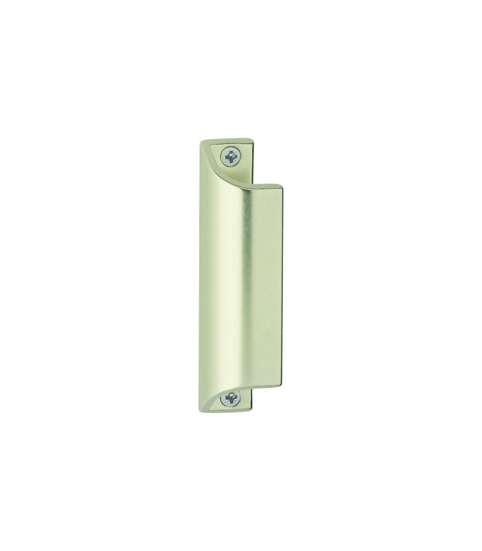 Fenstertür-Ziehgriff, ohne Steg, 90mm, 430, Aluminium, neusilberfarbig eloxiert