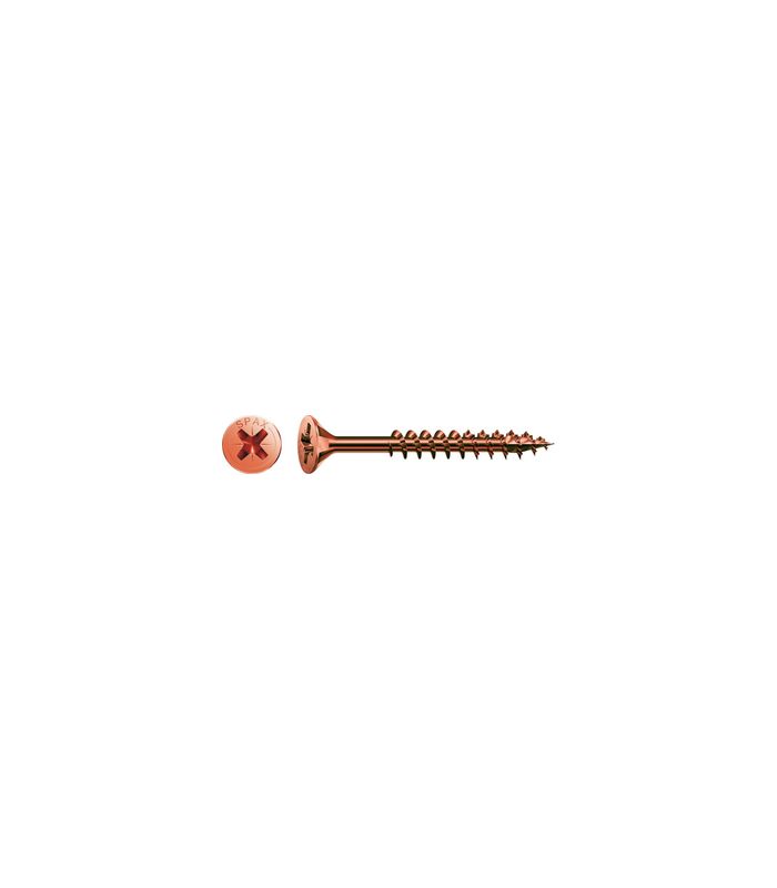 Spax Universalschraube Senkkopf 5x90mm,Teilgw,Kreuzschlitz Z2,Brüniert