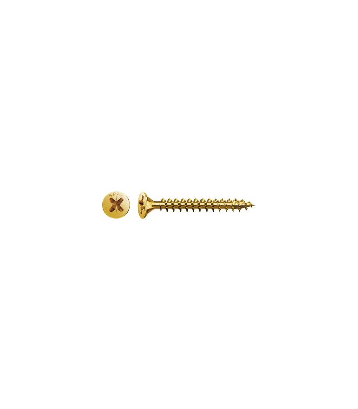Spax Universalschraube Senkkopf 5x45mm,Vollgw,Kreuzschlitz Z2,YELLOX