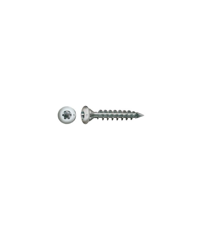 Pfostenschraube A1 Zentrierkopf 8x50mm,Vollgw,Innensechsrund T40,ER A2