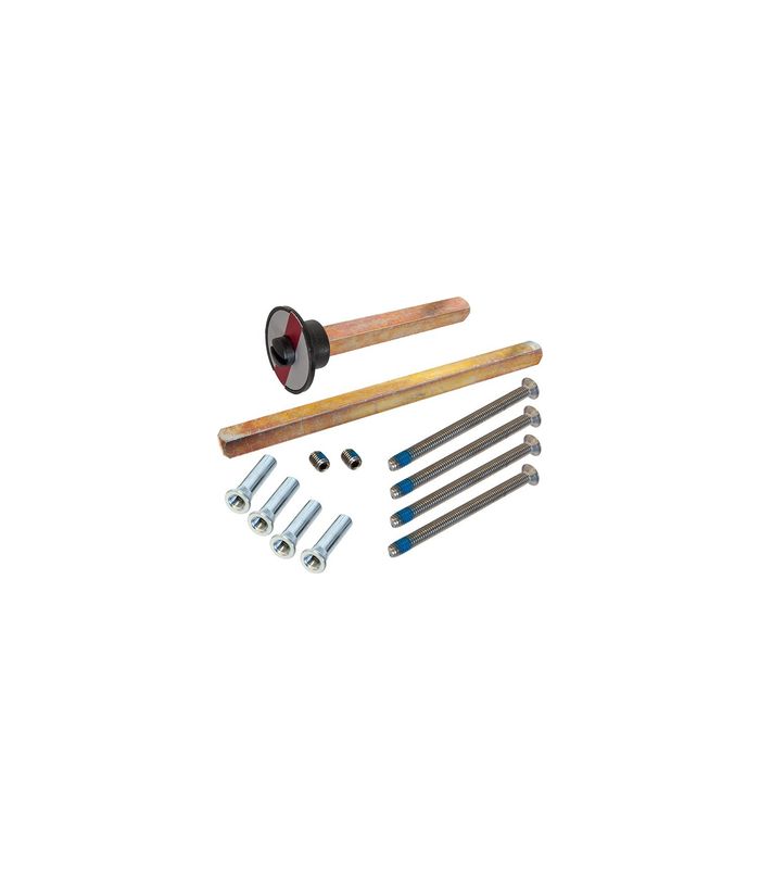 Objekttür- Befestigungsset, ASL®, 05 0567, Vierkant 8, M5, TS 25- 38, Stahl
