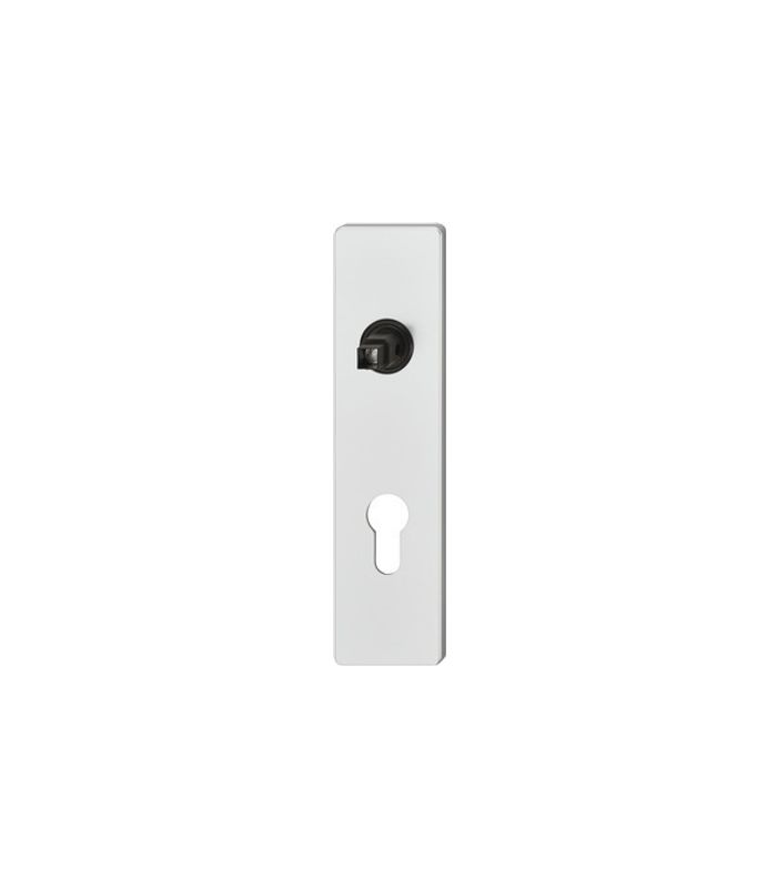 FSB Kurzschild ASL® 12 1450, außen/innen, eckig, mit Stütznocken, Profilzylinder gelocht, Entfernung 72mm, silber, naturfarben, eloxiert