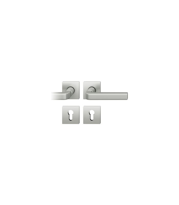 Drückergarnitur 72 1004 Rosette eckig ,PZ,8,DL,F1,TS39-48