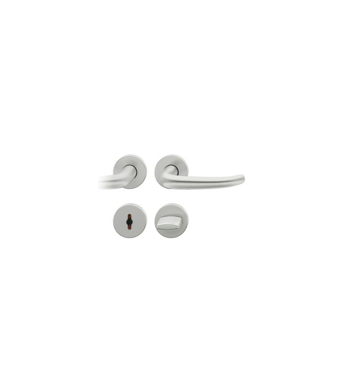 Drückergarnitur 72 1023 Rosette rund ,WC/SS,8(8),DL,F1,TS39-48,AGL3