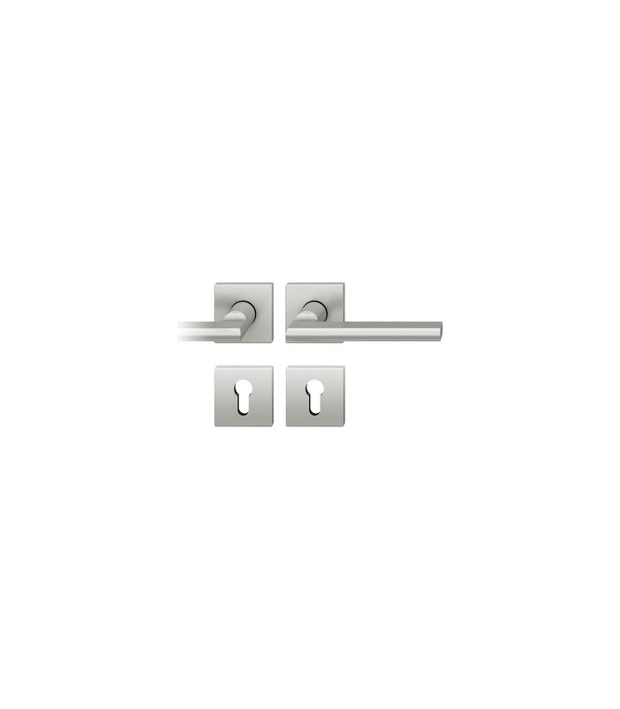 Drückergarnitur 72 1035 Rosette eckig ,PZ,8,DR,F1,TS39-48,AGL3