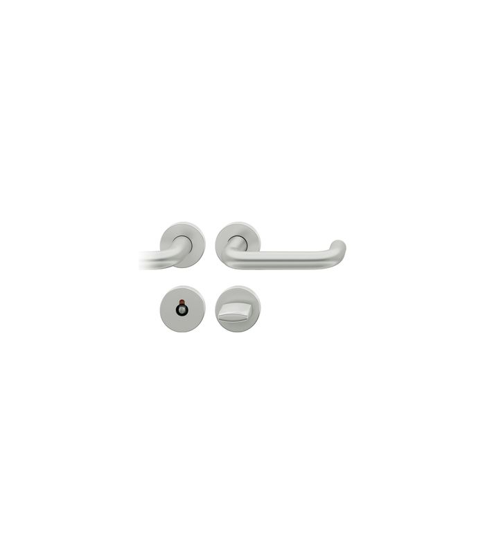 Drückergarnitur 72 1070 Rosette rund ,WC/SS,8(8),DL,F1,TS39-48,AGL3