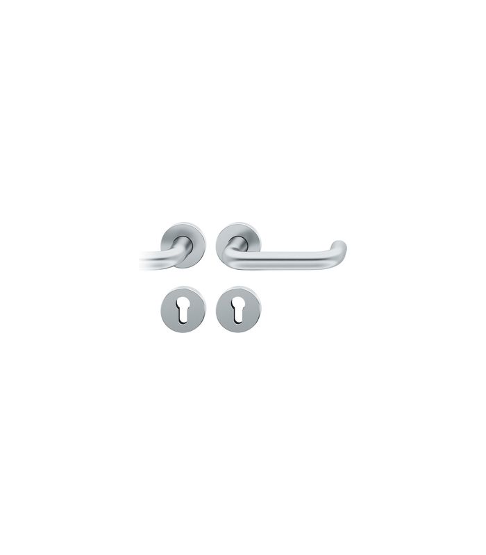 Drückergarnitur 72 1070 Rosette rund ,PZ,8,DR,ER,TS39-48,AGL3
