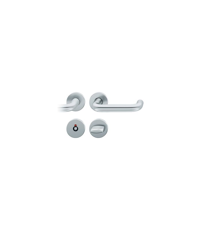 Drückergarnitur 72 1070 Rosette rund ,WC/SS,8(8),DR,ER,TS39-48,AGL3