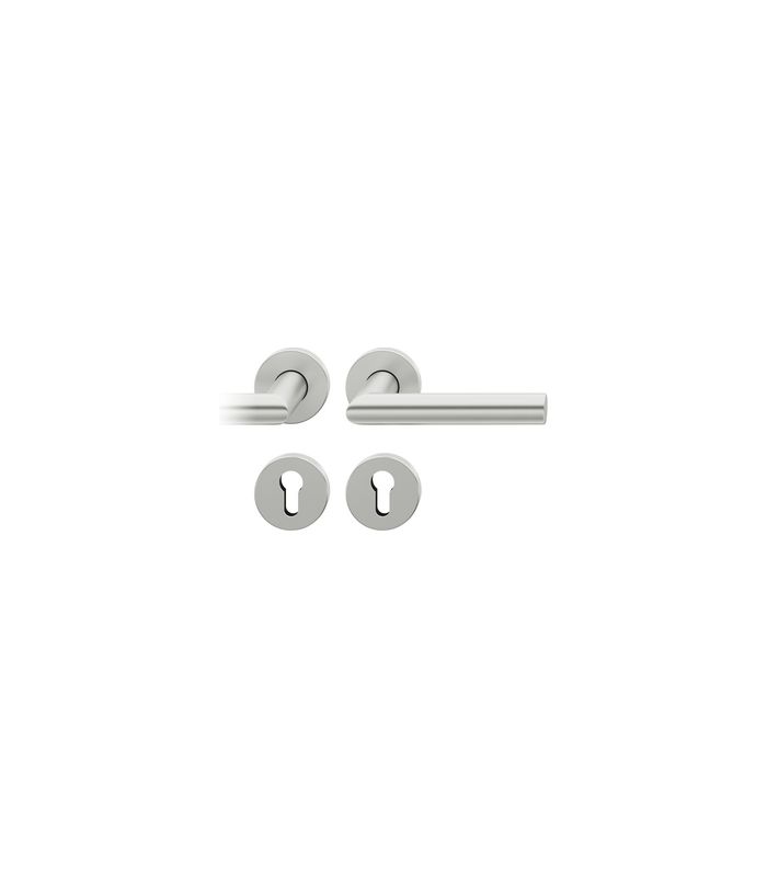 Drückergarnitur 72 1076 Rosette rund ,PZ,8,DR,h-bronze,TS39-48