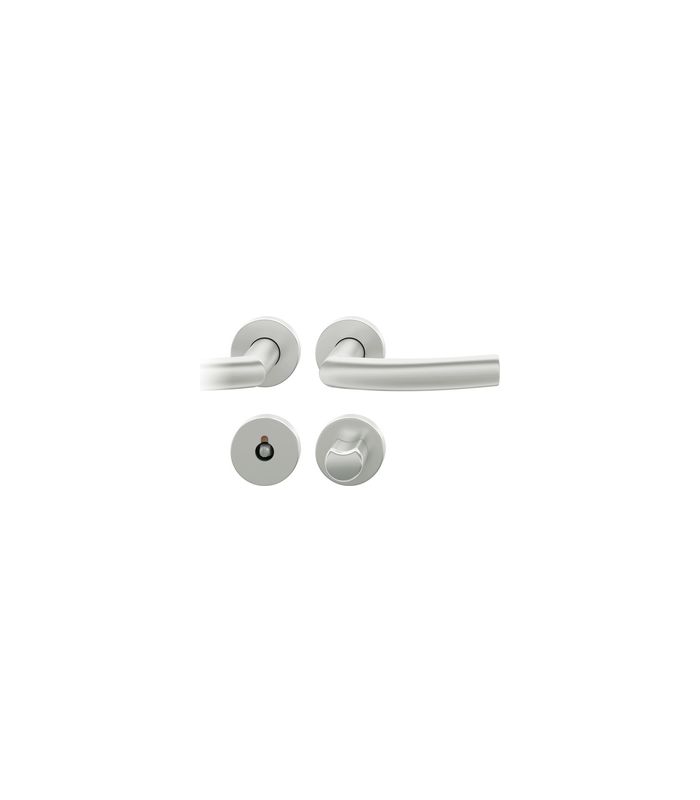 Drückergarnitur 72 1107 Rosette rund ,WC/SS,8(8),DR,F1,TS39-48,AGL3