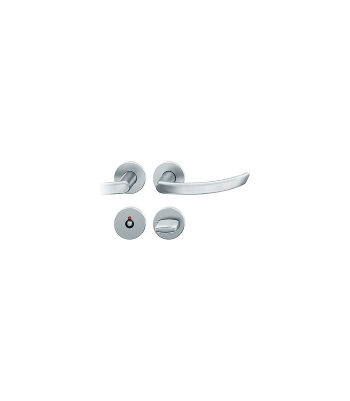 Drückergarnitur 72 1119 Rosette rund ,WC/SS,8(8),DR,ER,TS39-48,AGL3