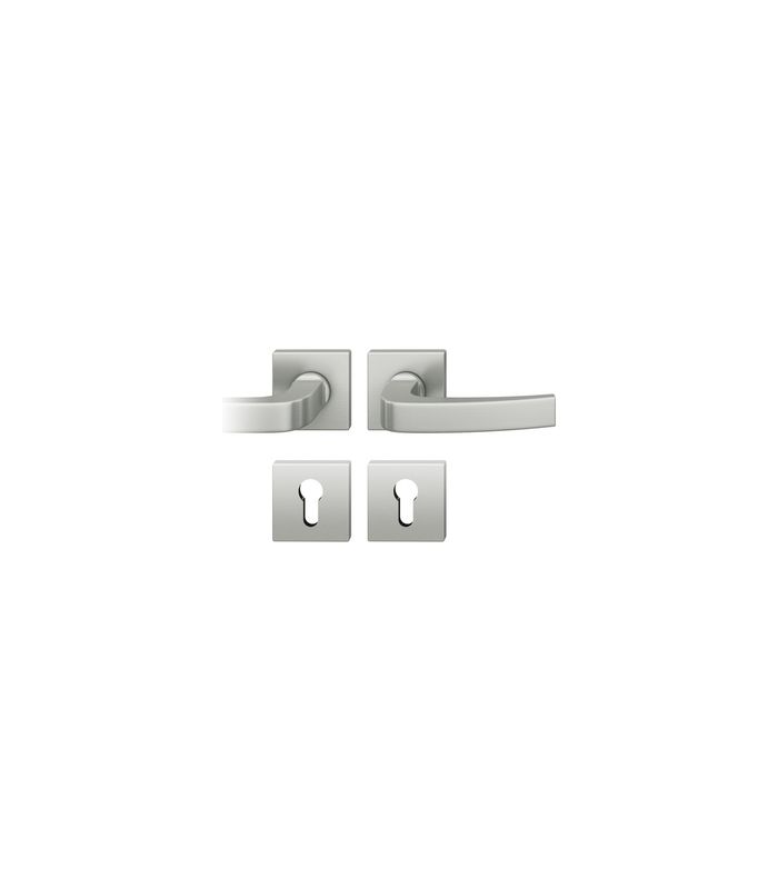 Drückergarnitur 72 1163 Rosette eckig ,PZ,8,DL,F1,TS39-48,AGL3