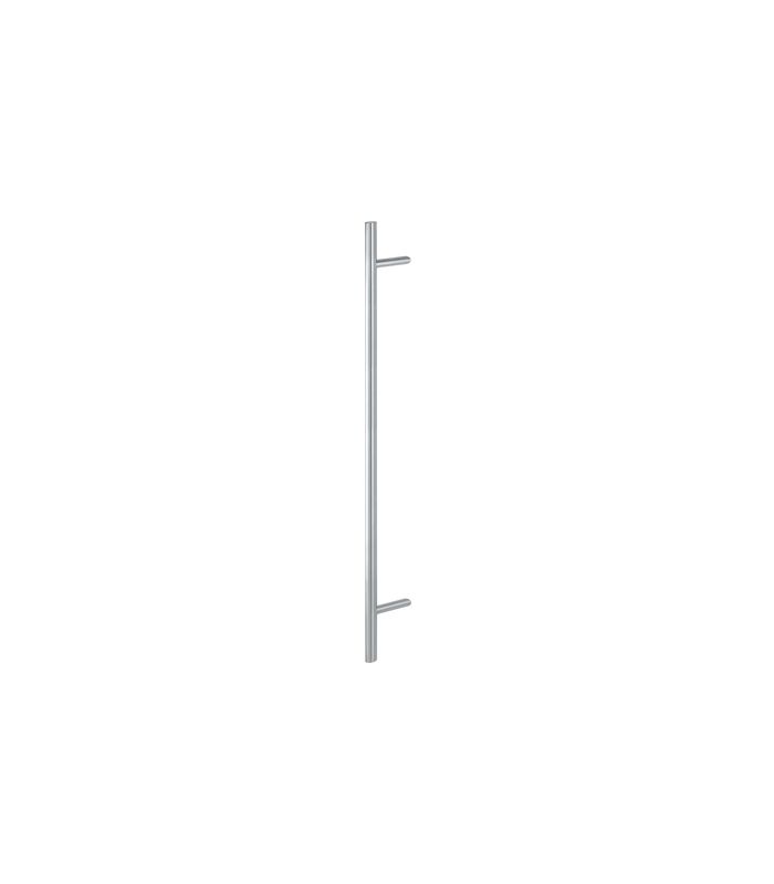HOPPE Stoßgriff E5062, BA 1.000mm, Breite 109mm, L 1.400mm, Durchmesser 35mm, verdeckt verschraubt, edelstahl matt