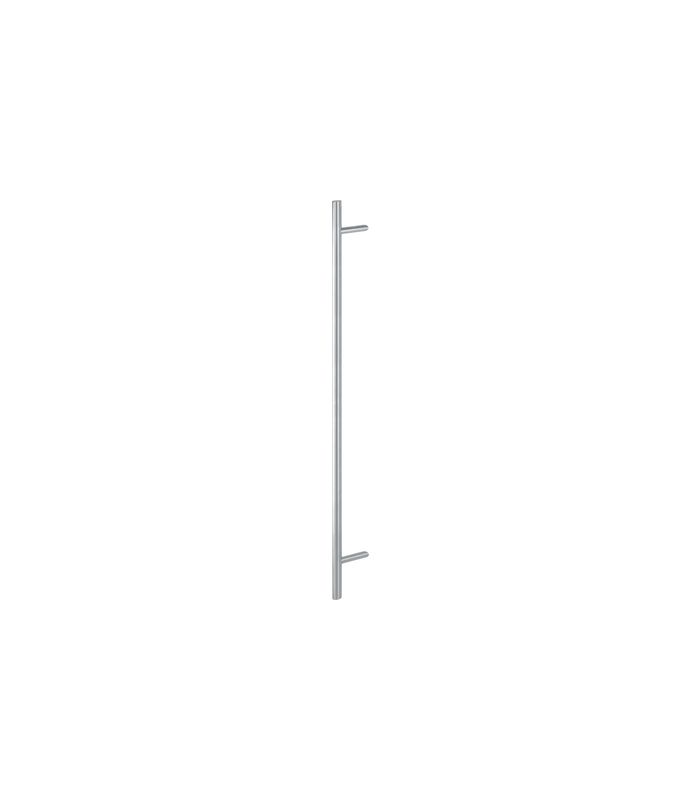 HOPPE Stoßgriff E5062, BA 1.200mm, Breite 109mm, L 1.600mm, Durchmesser 35mm, verdeckt verschraubt, edelstahl matt