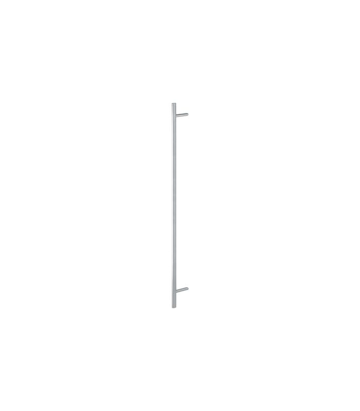 HOPPE Stoßgriff E5062, BA 1.300mm, Breite 109mm, L 1.800mm, Durchmesser 35mm, verdeckt verschraubt, edelstahl matt