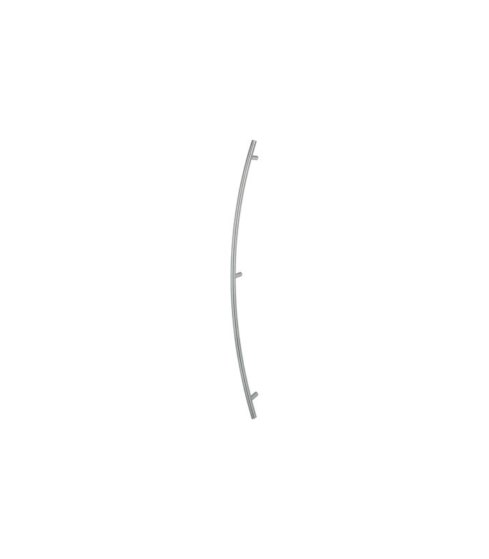 HOPPE Stoßgriff E5511, BA 1.400mm, Breite 119mm, L 1.600mm, Durchmesser 30mm, verdeckt verschraubt, edelstahl matt