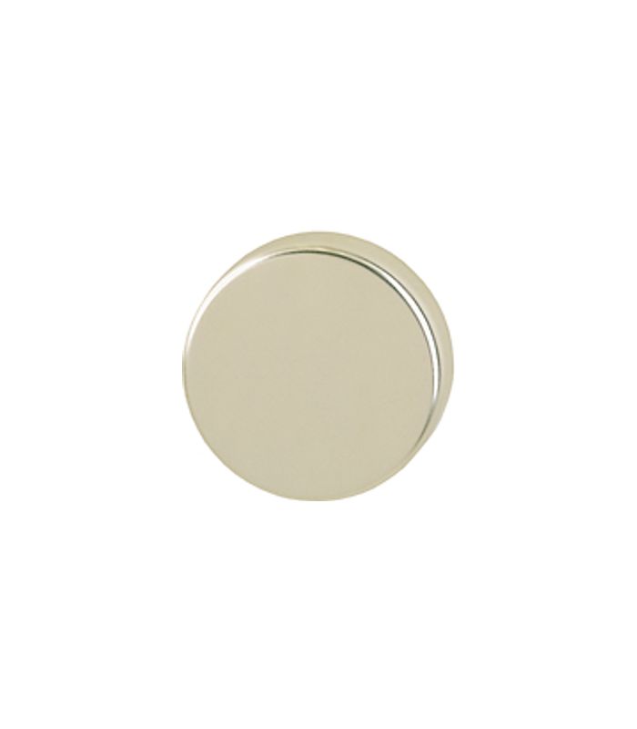 HOPPE Schlüsselrosettenpaar 42KVS, außen/innen, rund, mit Stütznocken, ohne Lochung, 9mm, Türstärke min. 37mm, Türstärke maximal 42mm, neusilberfarben, eloxiert