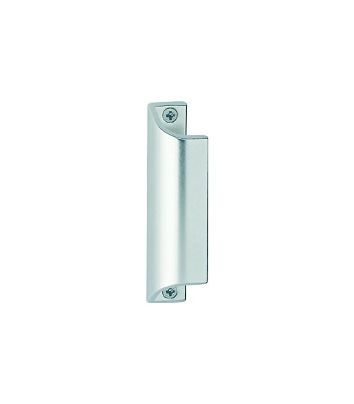 Fenstertür- Ziehgriff, ohne Steg, 90mm, 430, Aluminium, naturfarbig eloxiert, mit Schrauben 3,5x17