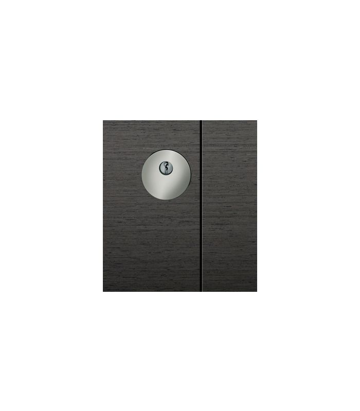 FSB Schutzrosetten-Satz 73 7396, flächenbündig, rund, 12,5mm, ES 1/Profilzylinder gelocht, naturfarben eloxiert, Türstärke 67 - 69mm, Durchmesser Rosette (außen)60,5mm