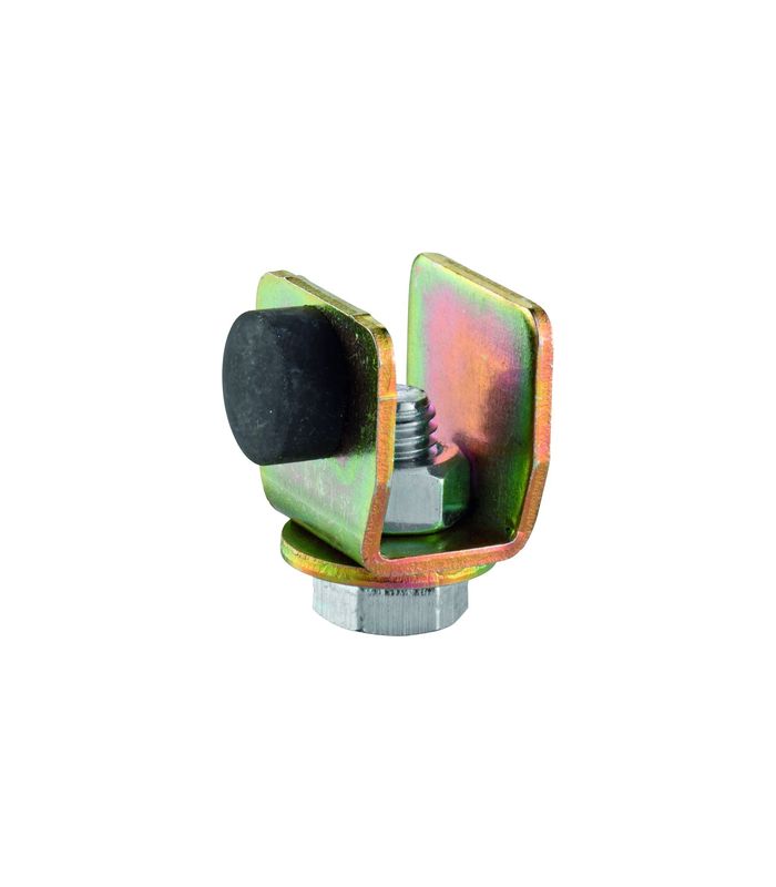 Schiebetor-Schienenstopper, 100 P, Stahl galvanisch verzinkt