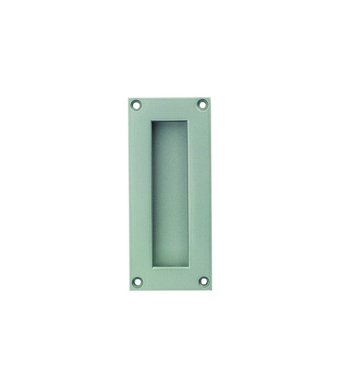 OT-Griffmuschel, 5202, eckig, offen, Aluminium, dunkelbraun eloxiert gebeizt