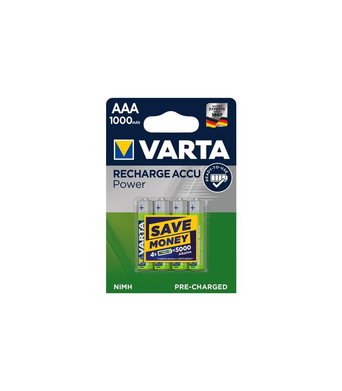 Batterie Recharge Accu Power Micro AAA/ HR03 4er Blister