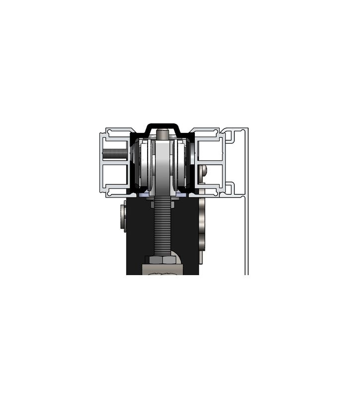 Abdeckkappe, SmartClose FG 80, für Laufprofil, Aluminium
