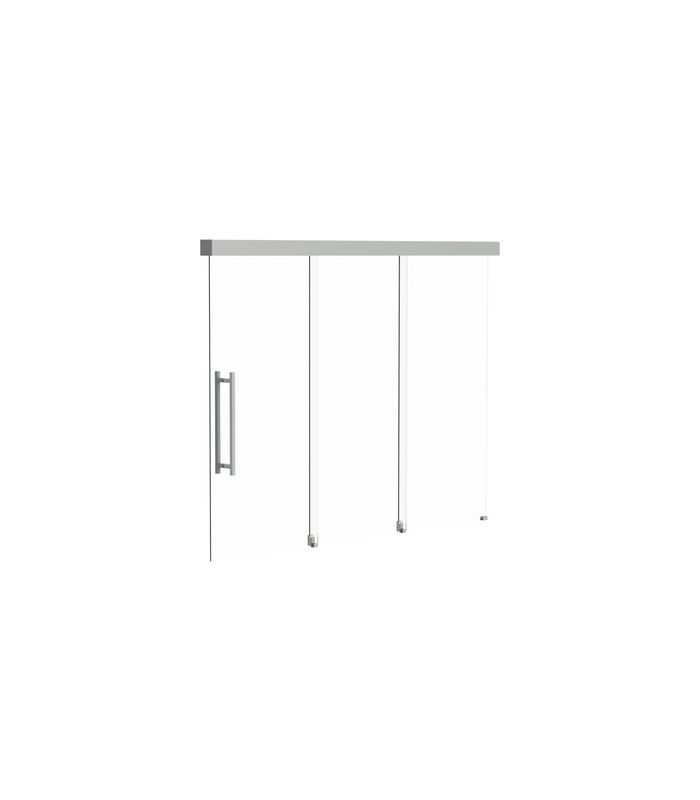 OT-Teleskopschiebetürbeschlag 73,Set,silberfarbig eloxiert