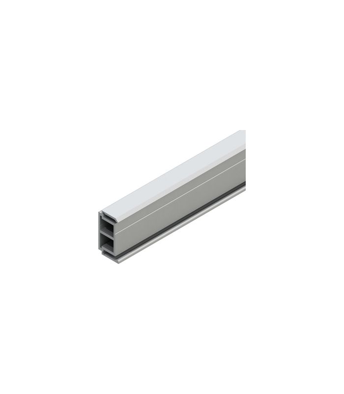 OT-Distanzprofil, L 2500mm, seitlich gebohrt, Aluminium, silberfarbig eloxiert