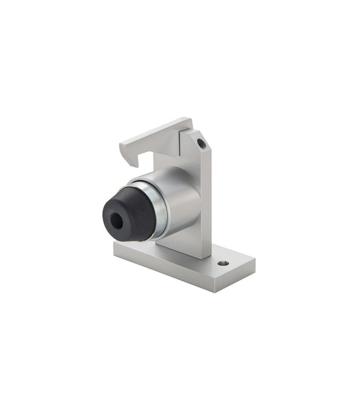 OT-Türfeststeller, mit Fanghaken 1121, z.Aufschr., edelstahl matt gebürstet