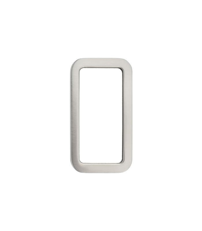 OT-Schiebetürmuschel, 5281, eckig, Aluminium, silberfarbig eloxiert