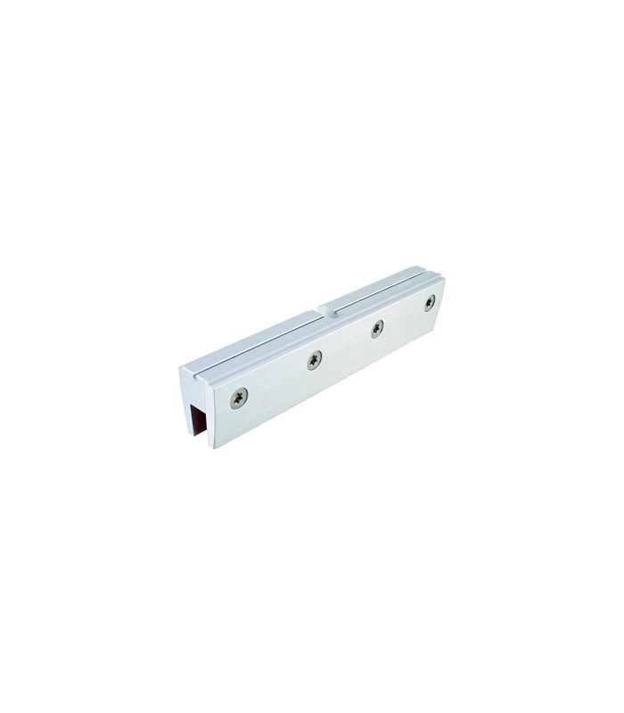 OT-Glasklemmplatte 27mm, 150, Aluminium silberfarbig eloxiert