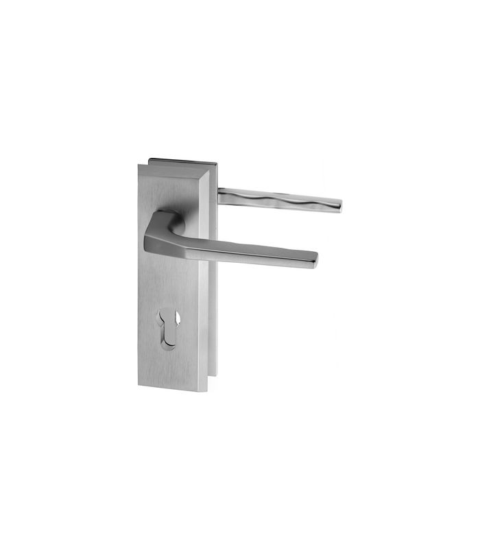 SI-Drückergrt. Alpha 8772 KS eck,12mm,ES1/PZ 72/8,F1,TS35-45